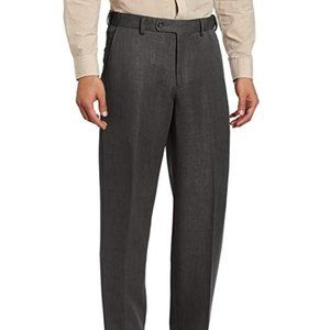 J Braxx by Ballin NWT Expandable Waist Men's Dress Pants, Charcoal Grey …
